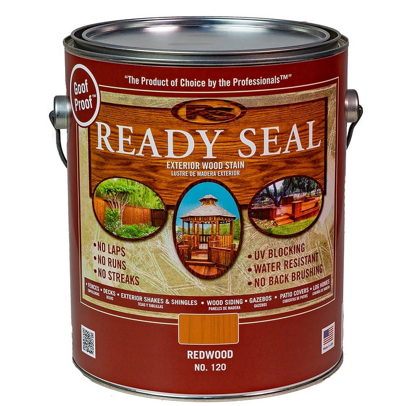 Ready Seal Goof Proof SemiTransparent Flat Redwood OilBased Wood Stain/Sealer 1