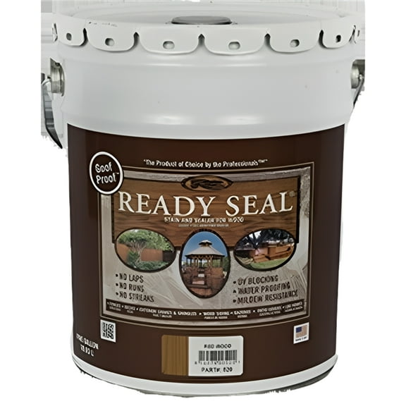 5 gal Ready Seal 520 Redwood Exterior Stain and Sealer For Wood
