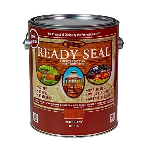 Ready Seal Goof Proof Semi-Transparent Mahogany Oil-Based Wood Stain and Sealer 1 gal. - Total Qty: 4
