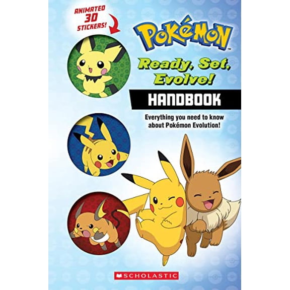 Pre-Owned Ready, Set, Evolve! Handbook: With 3D Stickers (Pokémon) (Paperback) 1338871390 9781338871395