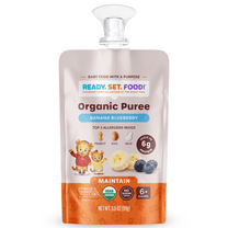 Ready, Set, Food! Daniel Tiger Stage 2 Baby Food, Banana Blueberry, Top Allergens, 3.5 oz Pouch