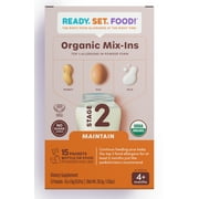 Ready, Set, Food! Organic Early Allergen Introduction Mix-Ins, 4+ Months, Stage 2 15 Day, Unflavored