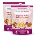 thumbnail image 1 of Ready, Set, Food! Organic Peanut Butter Baby Puffs with 9 Top Allergens, No Sugar Added, 2 Pack, 1 of 6