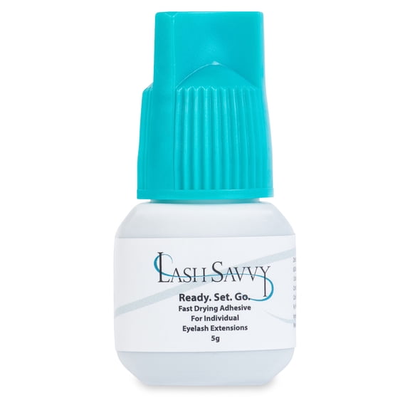 Ready.Set.Go Eyelash Glue for Lash Extensions (5 ml) - Professional Adhesive Eyelash Extension Glue - Fast Drying, Long Lasting Lash Glue