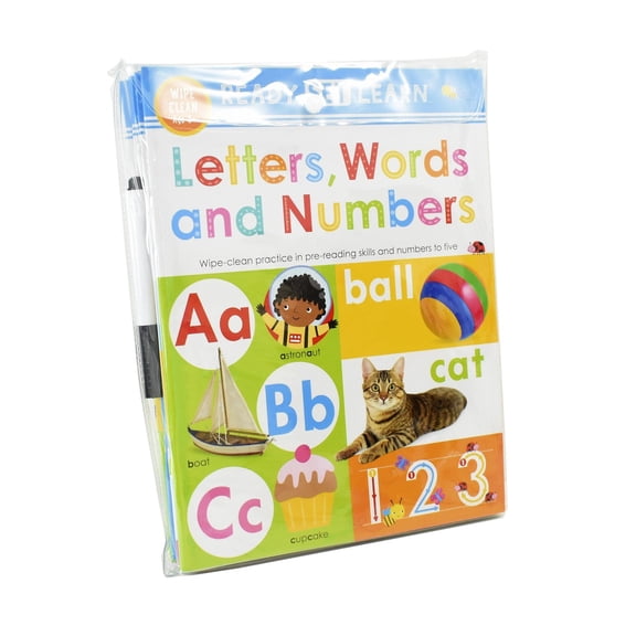 Ready Set Learn 8 Early Learning Wipe Clean Books - Ages 3+ - Paperback