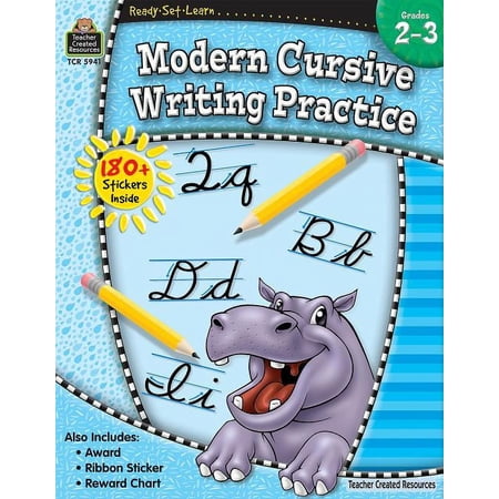 Ready, Set, Learn: Ready-Set-Learn: Modern Cursive Writing Practice Grd 2-3 (Paperback)