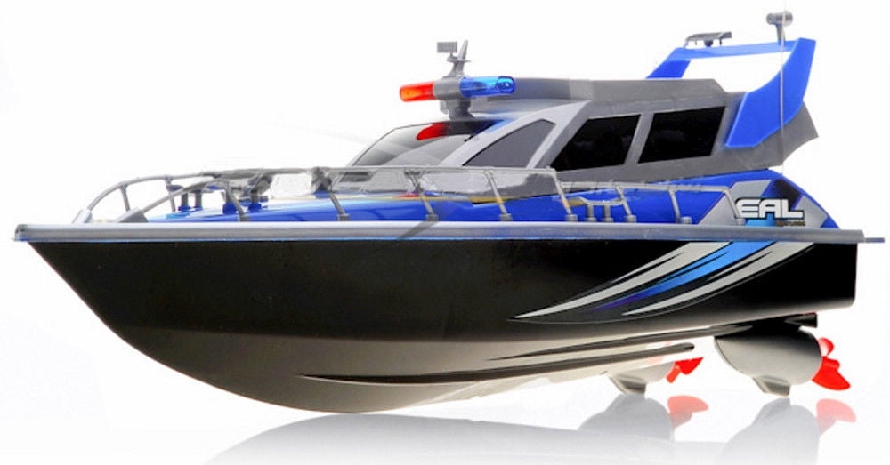 Ready! Set! Race! 17" Radio Control Patrol Boat - Blue