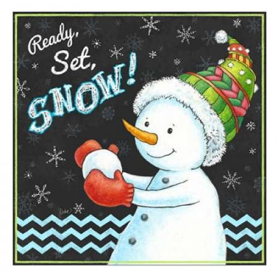 Ready Set Snow Canvas Art - Jacqueline Decker (24 x 24)