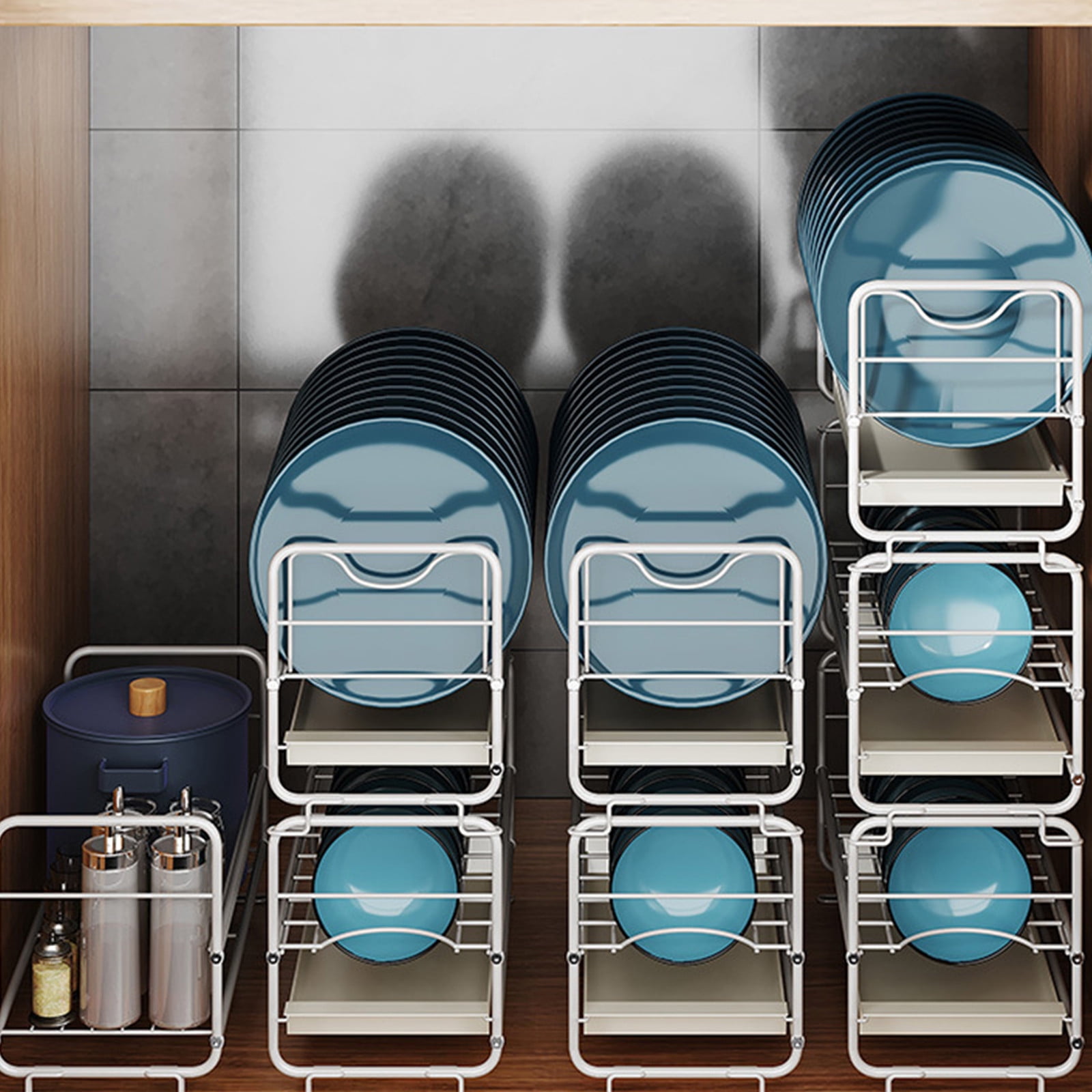 Ready to Ship, Dish Drying Rack, Stackable Cutlery, Large Capacity ...