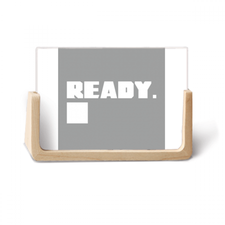 Ready Start Game Art Deco Fashion Photo Wooden Photo Frame Tabletop Display