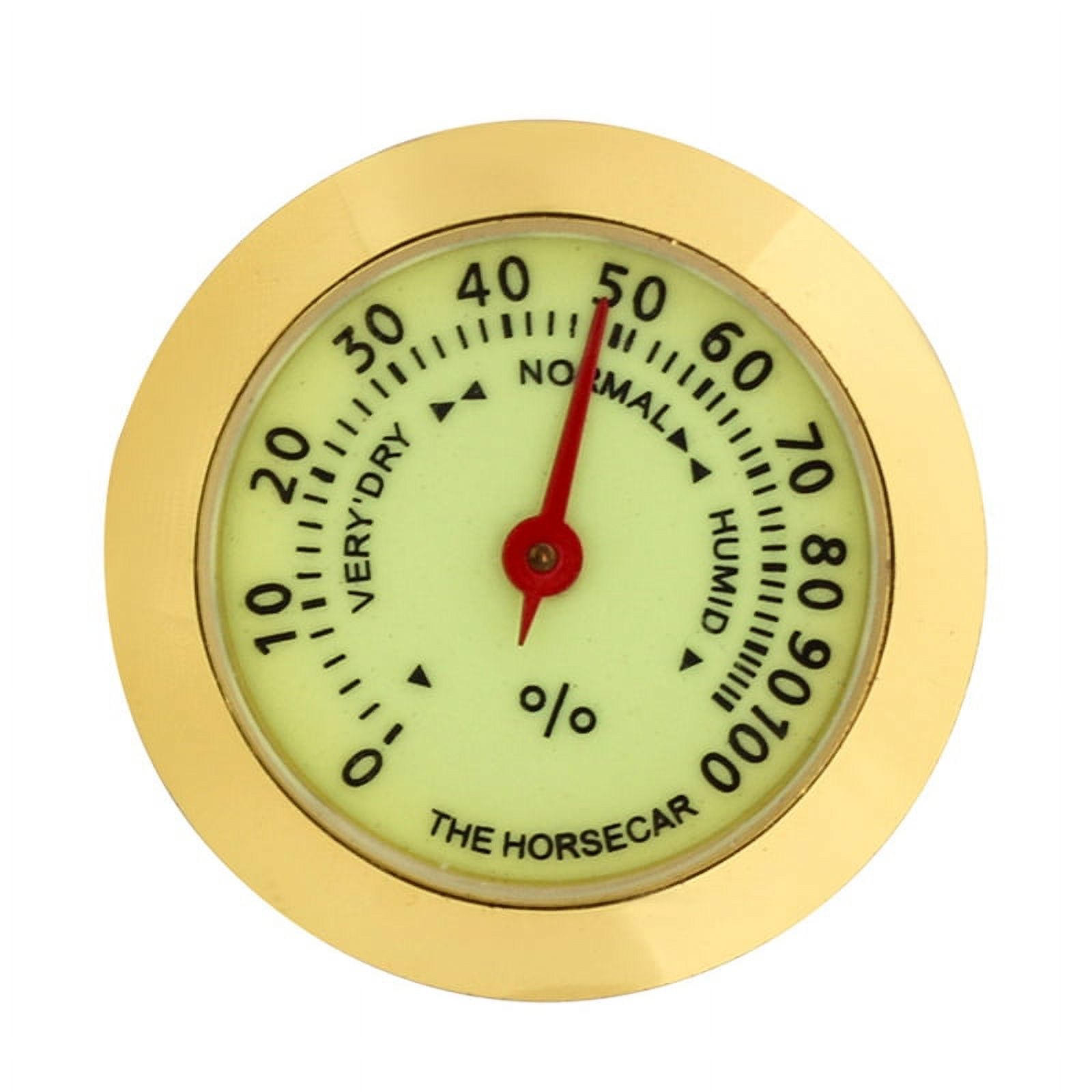 【Ready Stock】 Cigar Hygrometer, Precision Round Pointer Hygrometer for