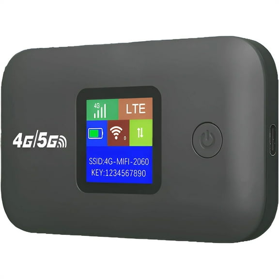 Ready Stock Factory A84G Wireless 3000 Mah Router Card Color Screen Mifi Mobile Wifi Hotspot Portable-A8-E Eurasian Version Iron Gray