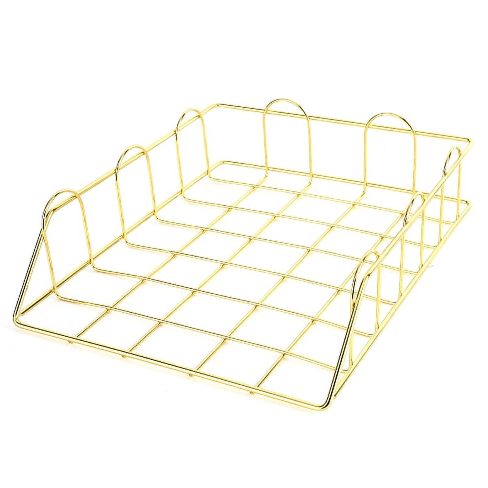 【Ready Stock】 Modern Stackable Letter Tray Desktop Organizer Under Desk