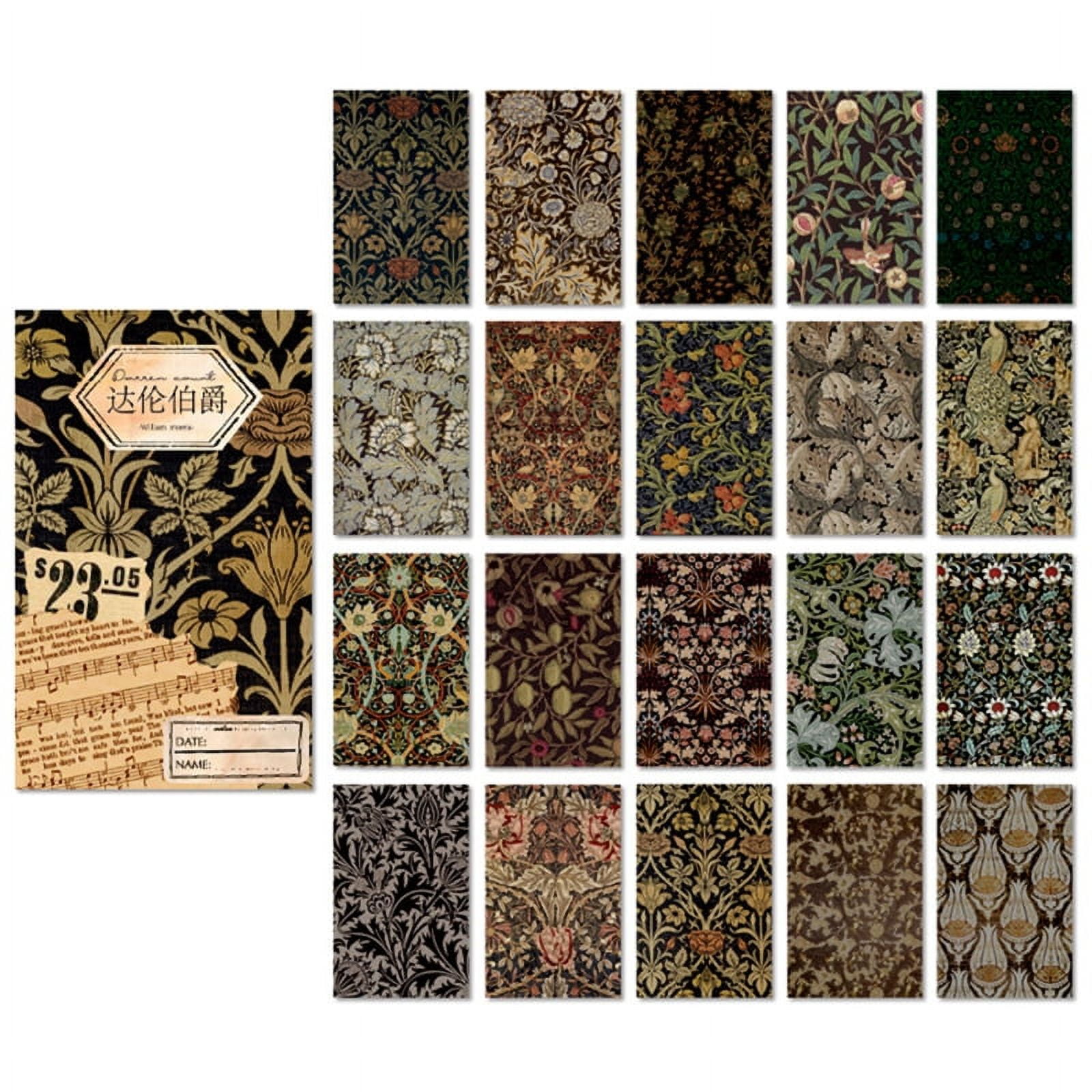 【Ready Stock】 Retro Scrapbooking Paper for DIY Scrapbooking Journaling