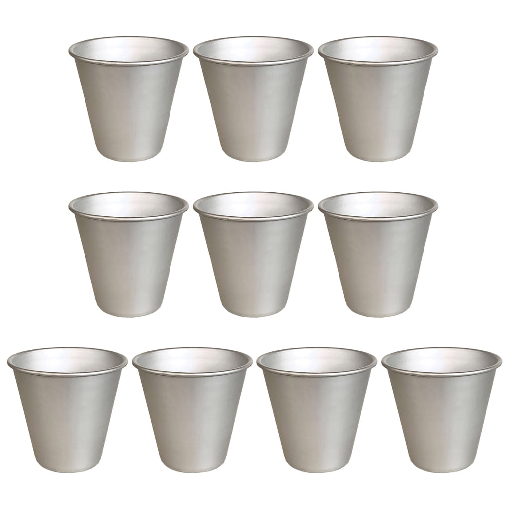 【Ready Stock】 Set of 10 Nonstick Pudding Cups Convenient Aluminums Eggs