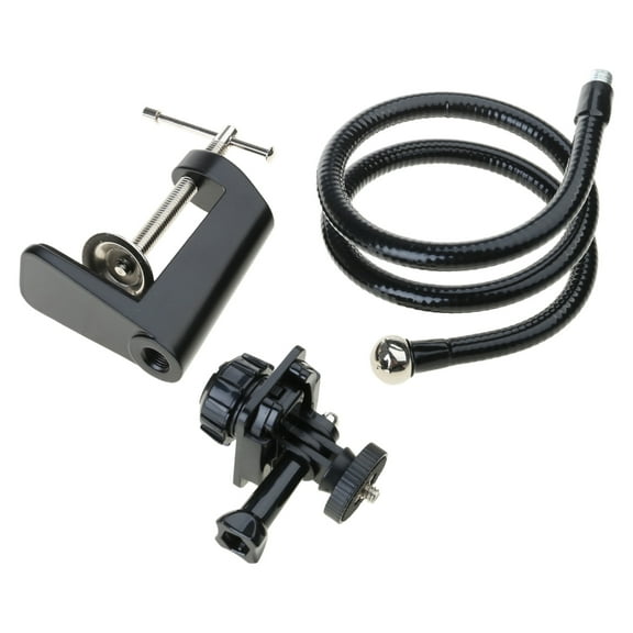 Webcam Mount - Flexible Desk Stand Clamp Gooseneck Stand for Webcam