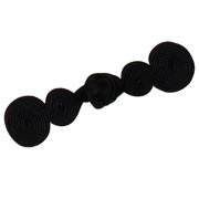 5 Pairs Chinese Knot Frog Buttons - Traditional Decorative Closures For Sewing, 14x6cm, Off-White