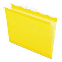 Pendaflex Colored Reinforced Hanging Folders 1/5 Tab Letter Yellow 25/Box 42624