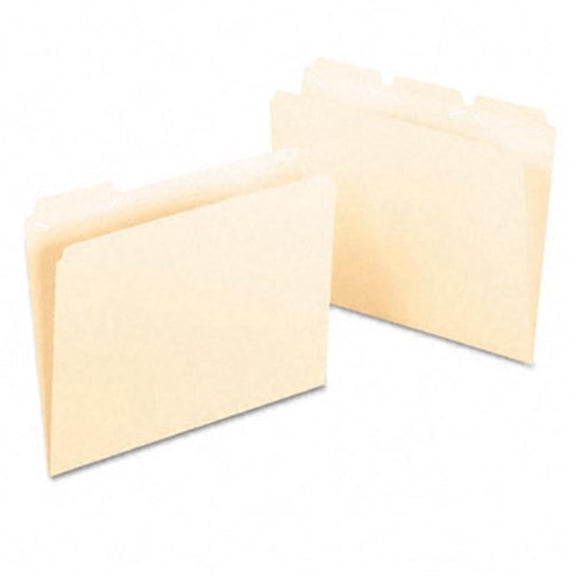 Ready-Tab File Folders- 1/3 Cut- Top Tab- Letter- Manila- 50/Box