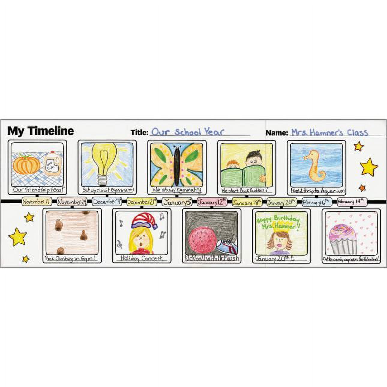 Ready-To-Decorate My Timeline Posters - 24 posters