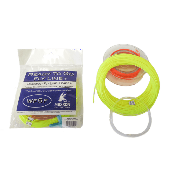 Ready To Go Fly Line Plus #7WT, Floating Flyline, 100yards 30# Backing, 9ft Clear, 3x Leader