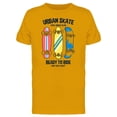 thumbnail image 1 of Ready To Ride Skateboard T-Shirt Men -Image by Shutterstock, Male x-Large, 1 of 2