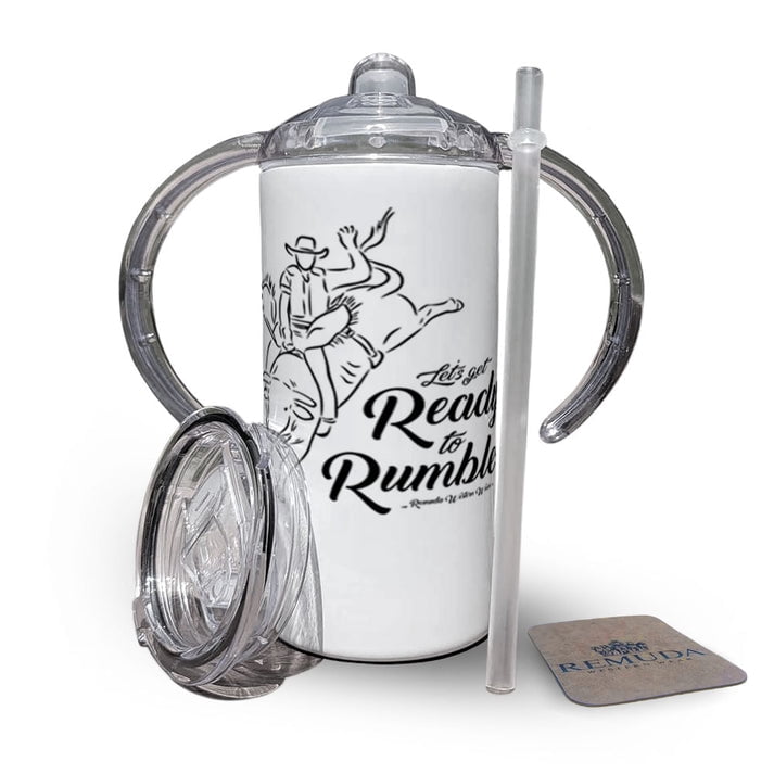 Ready To Rumble Bull Rider - Infant & Toddler Western Sippy Cup w/ Transition Lid