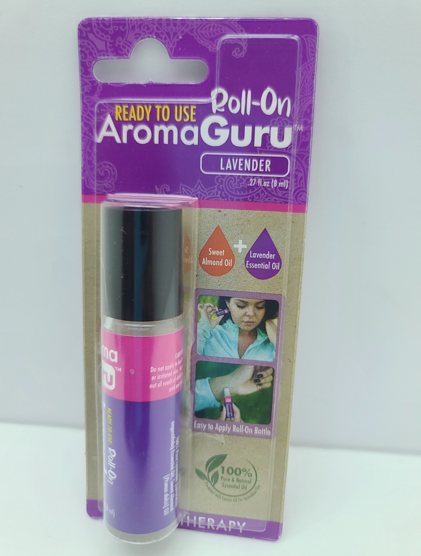 Ready To Use Aroma Guru Roll On Lavender Scent 8 ML