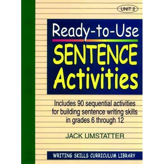 Ready Sentence Ready-To Use Sentence Activities - Walmart.com
