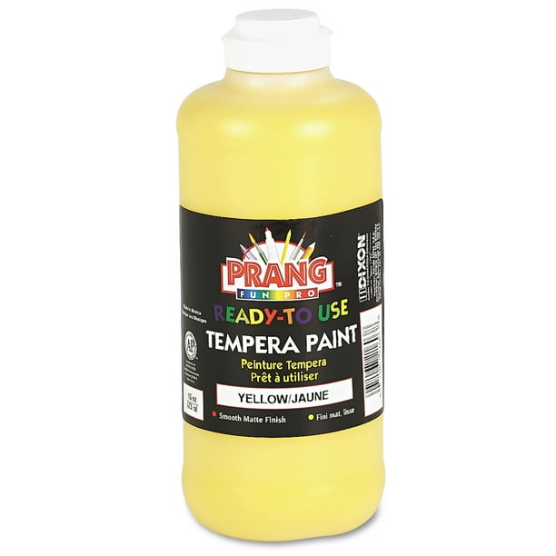 Ready-to-Use Tempera Paint, Yellow, 16 oz Dispenser-Cap Bottle Ready-to-Use Tempera Paint, Yellow, 16 oz Dispenser-Cap Bottle