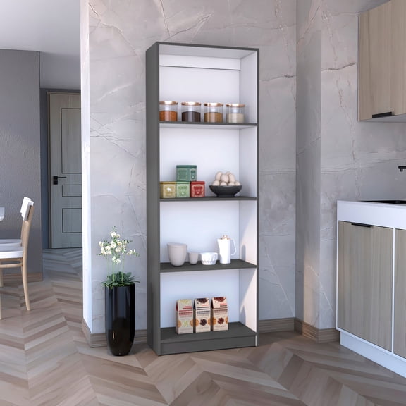 Four - Shelf Bookcase, Particle Board Material - Organizes Items in Living Areas