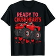 thumbnail image 1 of Ready to Crush Hearts Funny Valentines Day Monster Truck T-Shirt Shirts, 1 of 3