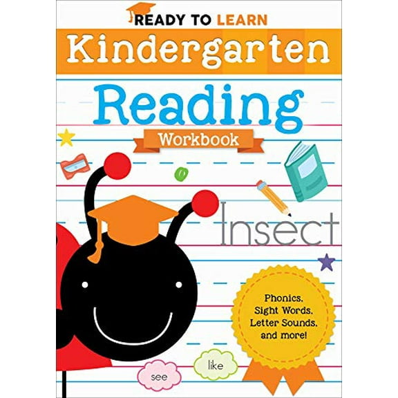 Pre-Owned Ready to Learn: Kindergarten Reading Workbook: Phonics, Sight Words, Letter Sounds, and More! (Paperback) 1645173259 9781645173250