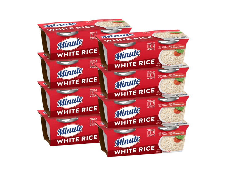Ready-to-Serve White Rice, Microwavable Rice Cups, 8.8-Ounce Cups (Pack of 8)
