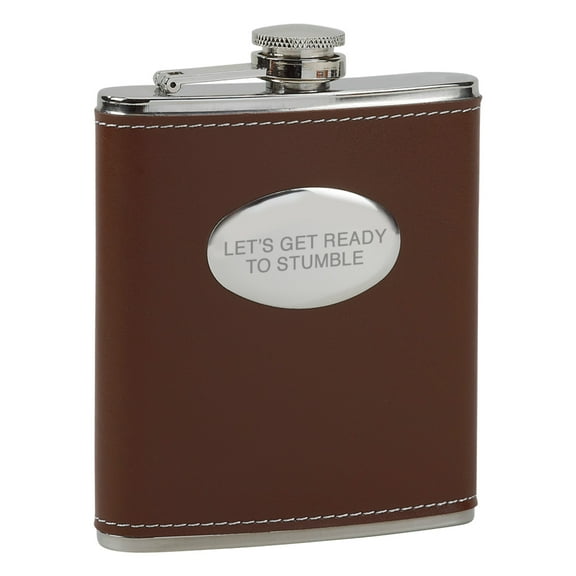 Ready to Stumble Brown Flask