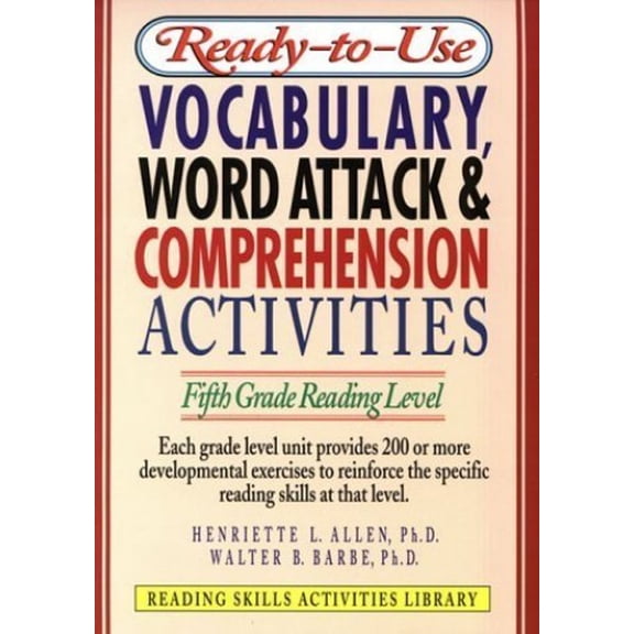 Pre-Owned Ready-To-Use Vocabulary, Word Analysis & Comprehension Activities: Fifth Grade Reading Level (Unknown) 0876284802 9780876284803