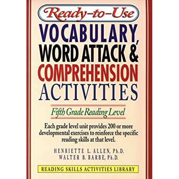 Pre-Owned Ready-To-Use Vocabulary, Word Analysis & Comprehension Activities: Fifth Grade Reading Level (Unknown) 0876284802 9780876284803