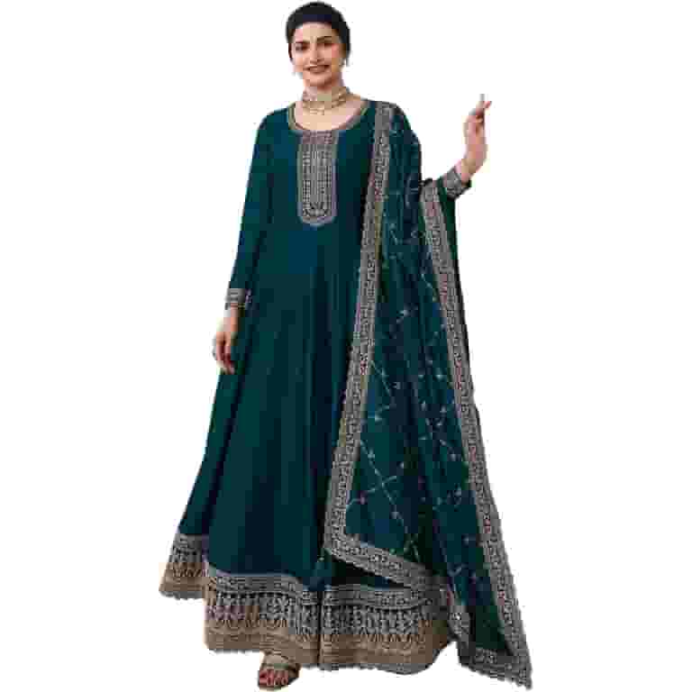Ready to Wear Indian Designer Anarkali Gown Suits Pakistani Salwar Kameez Dress ( Teal Blue, XXS - 34 ) - Walmart.com Ready to Wear Indian Designer Anarkali Gown Suits Pakistani Salwar Kameez Dress ( Teal Blue, XXS - 34 ) - Walmart.com