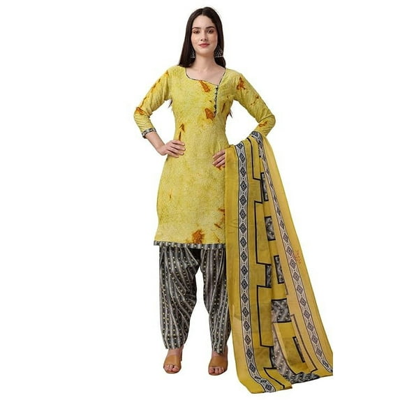Ready to Wear Indian Style Cotton Salwar Kameez Punjabi Designer Dress