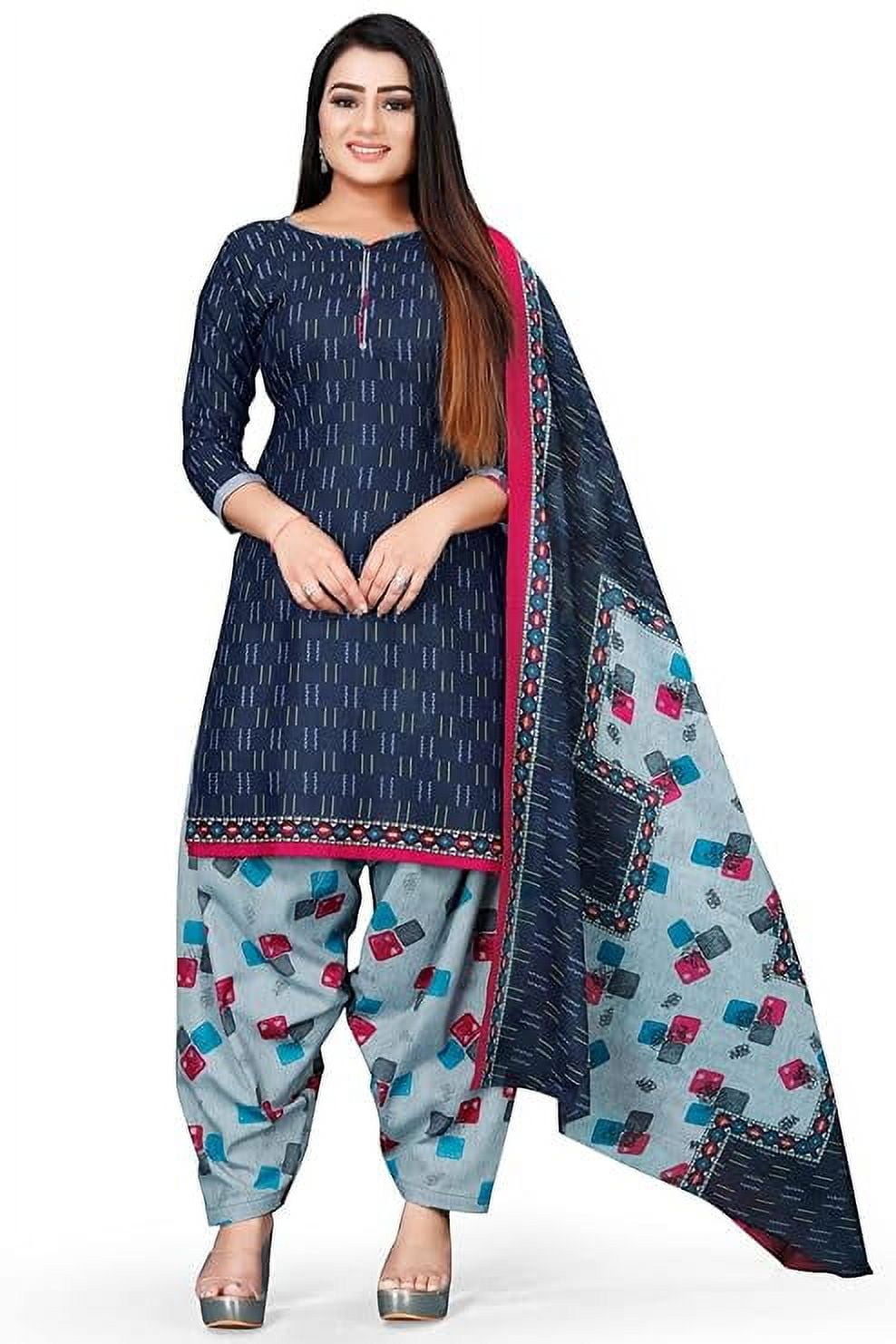 fashion designing punjabi dress Green Hand Embroidered Gown: Premium Indian Dress by Raas XL / Green main image 0