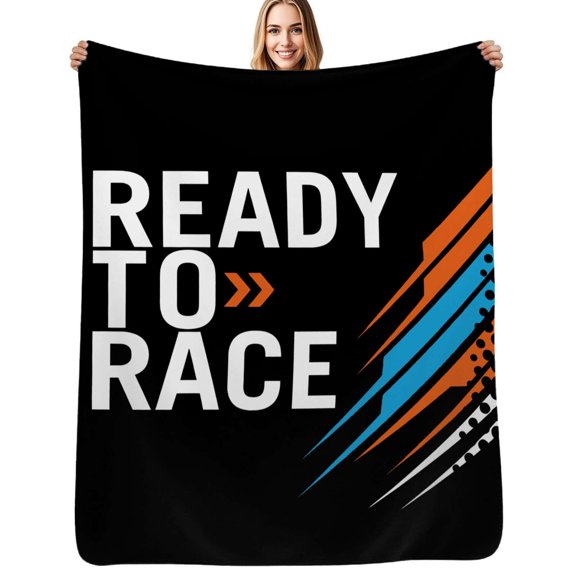 Ready to race Flannel Blanket Warm Soft Bedding Throws Winter Camping Chair Sofa Bed