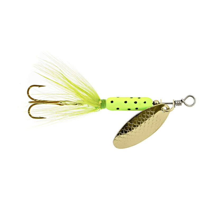 Ready2Fish Inline Spinner Lure 1/16 oz - Chartreuse Dot