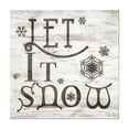 thumbnail image 1 of Ready2HangArt Christmas Let It Snow Textual Canvas Wall Art, 1 of 4