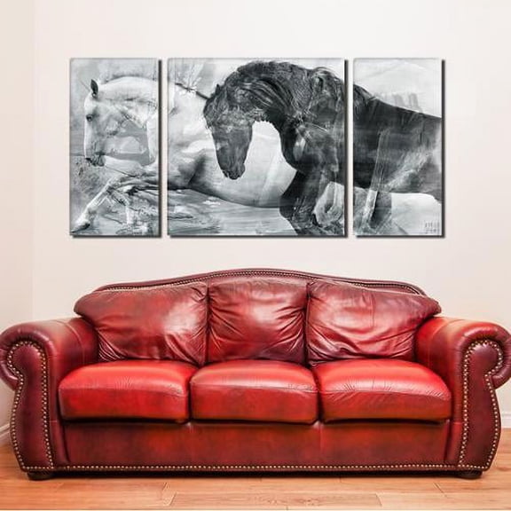 Ready2HangArt  'Equestrian Saddle Ink PSI' Canvas Wall Art