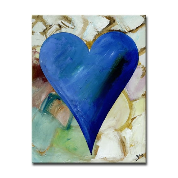 Ready2HangArt 'Ernesto' Heartwork Wrapped Canvas Wall Art 12" W x 16" H