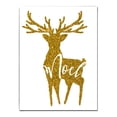 thumbnail image 1 of Ready2HangArt  'Glam Noel' Wrapped Canvas Christmas Textual Wall Art 12" W x 16" H, 1 of 2