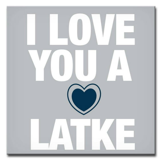 Ready2HangArt I Love You a Latke III Wrapped Canvas Wall Art