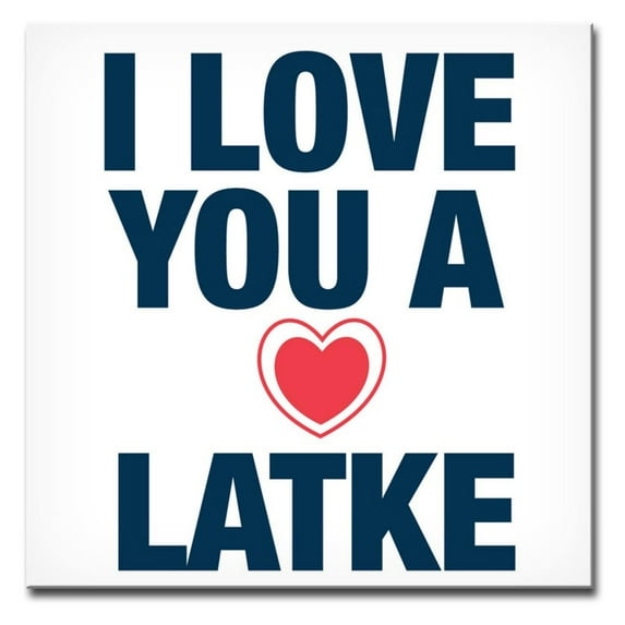 Ready2HangArt I Love You a Latke III Wrapped Canvas Wall Art