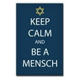thumbnail image 1 of Ready2HangArt Keep Calm and be a Mensch Wrapped Canvas Wall Art, 1 of 6