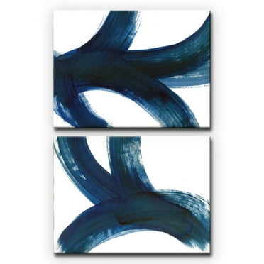 Ready2HangArt On the Move I/II Wrapped Canvas Wall Art - Set of 2